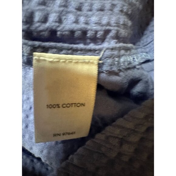 J. Jill Women’s Top Medium Petite Purple Flutter Sleeve Textured 100% Cotton - Picture 6 of 7